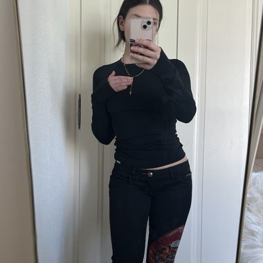 Pantalon slim taille basse