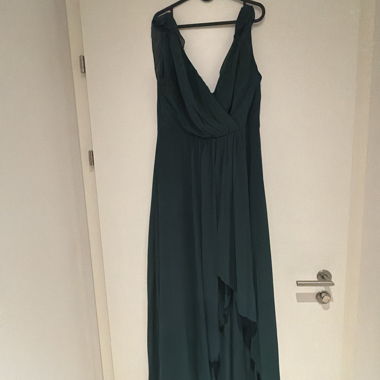 Robe longue vert fonce
