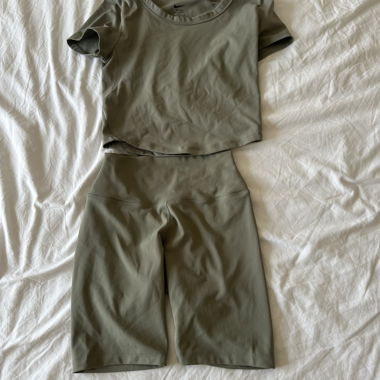 Nike Dri-FIT Crop Top and Shorts Set