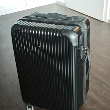 Hartschalenkoffer Schwarz erweiterbar 58L-67L