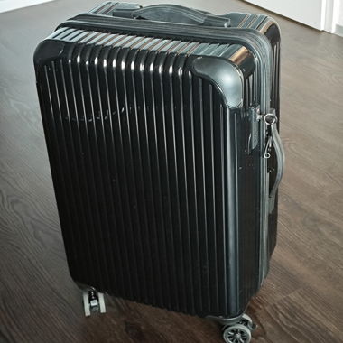 Hartschalenkoffer Schwarz erweiterbar 58L-67L