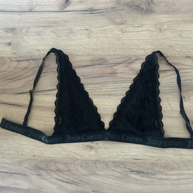 Reggiseno bralette Juicy Couture nero in pizzo