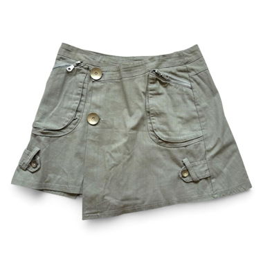 Green Y2k Mini Skirt (M)