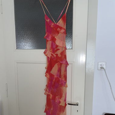 Robe été colorée, rose et rouge 