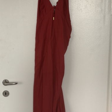 Long Red slip dress