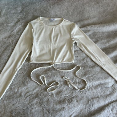 Slim Fit Thin Sweater with Strings