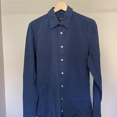 Camicia da uomo blu navy