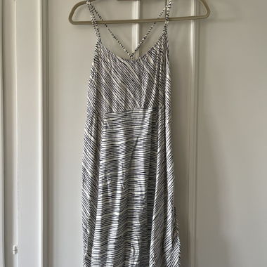 Striped Spaghetti Strap Dress
