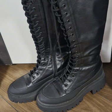 Black Platform Boots gr. 37