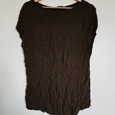 Blouse courte olive