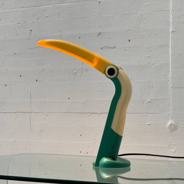 Pop Art Ikone Toucan Tischleuchte, Italy 1980er