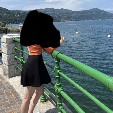 Jupe plissée noire