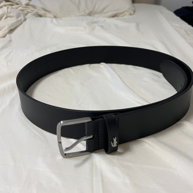 Cintura in pelle Lacoste nera