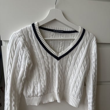 V Ausschnitt Pullover