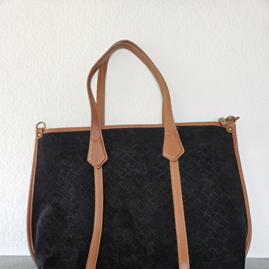 Grosser Shopper aus Fake Wildleder