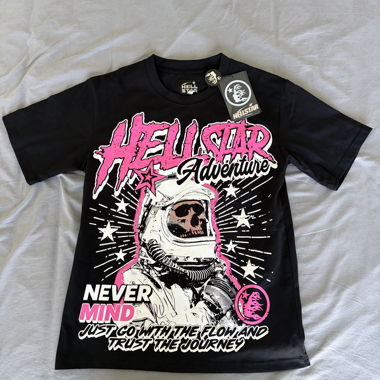 Hellstar T-Shirt schwarz rosa