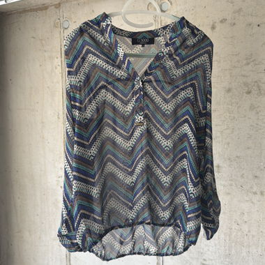 Zigzag Pattern Blouse