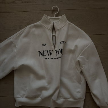 White Half-Zip Sweater