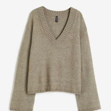 Pull à encolure en V