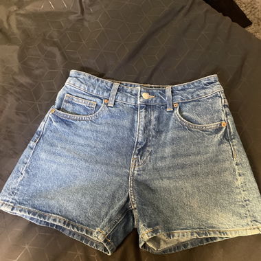 Wide Denim Shorts