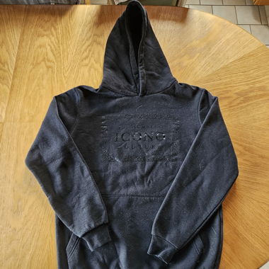Felpa con cappuccio ICONO nera taglia S