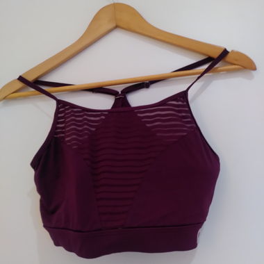 Reggiseno sportivo lilla taglia M