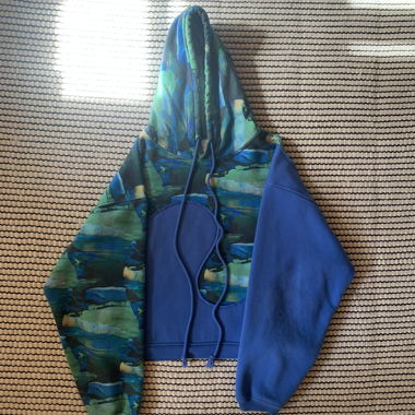ERL Swirl Hoodie Blau und Grün