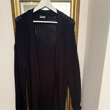 langer Strickcardigan