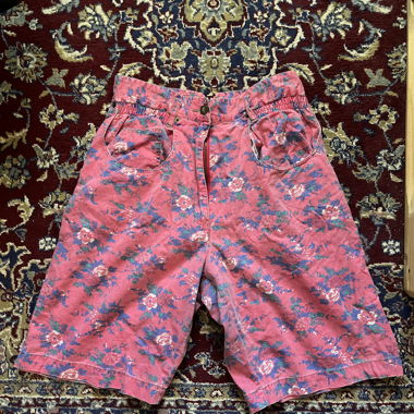 Vintage Pink floral Happy Jack jorts/shorts