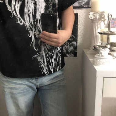 ausgebleichte Jeans