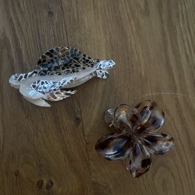 mollette per capelli marroni