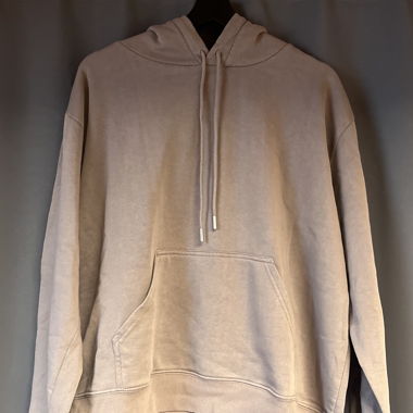 Felpa con cappuccio beige