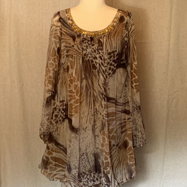 Top tunica con decorazioni leopardate Yendi