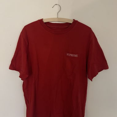 T-shirt Supreme Brodé Pocket Rouge 