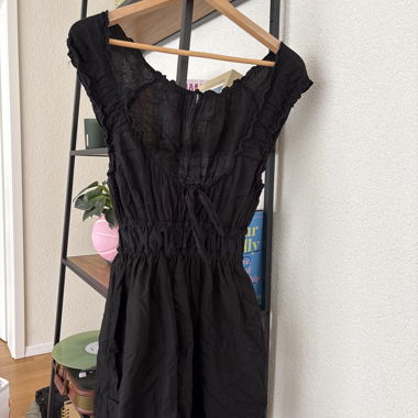 Robe noire bohème 