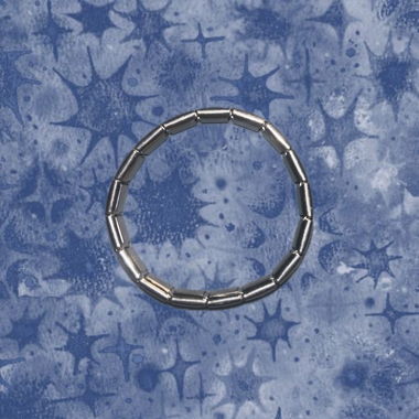 Silbernes Sterne-Armband Italian Charm Bracelet