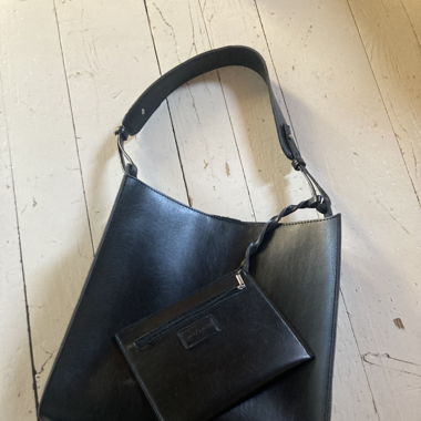 Ledershopper schwarz