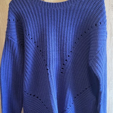 blue sweater