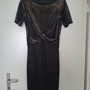 Esprit Kleid schwarz-gold