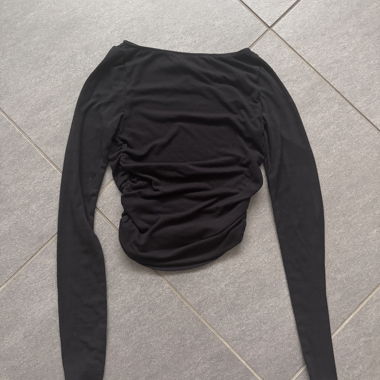 Schwarzes Langarmshirt XXS DWD