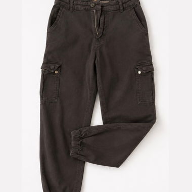 Schwarze Cargo-Hosen