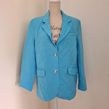 Bershka Oversize Blazer Blue