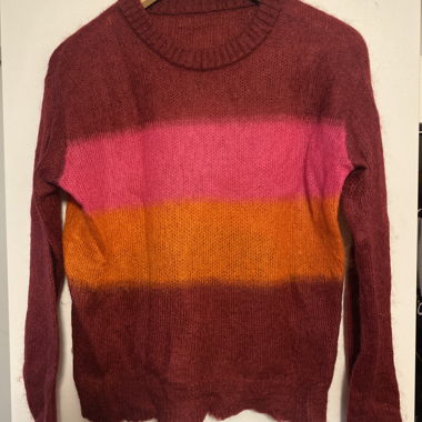 Maglione in maglia a righe