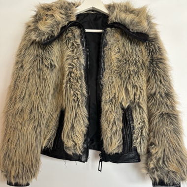 vintage faux fur jacket