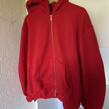 Red Zip Hoodie