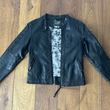 Lederjacke schwarz
