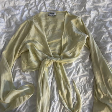 Soft Satin Blouse in Cream