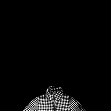 Pufferjacke kariert