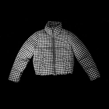 Pufferjacke kariert