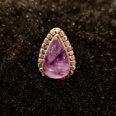 Anello con ametista